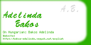 adelinda bakos business card
